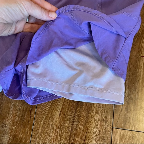 AVIA Girl Purple Athletic Exercise Shorts Inner Liner Size 10-12 - Picture 4 of 6